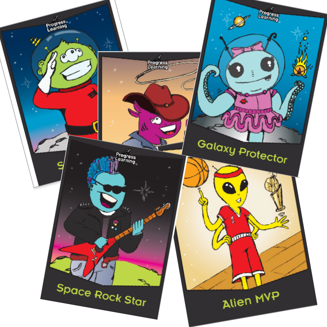 Alien Ranking Card Prints – Progress Learning Store