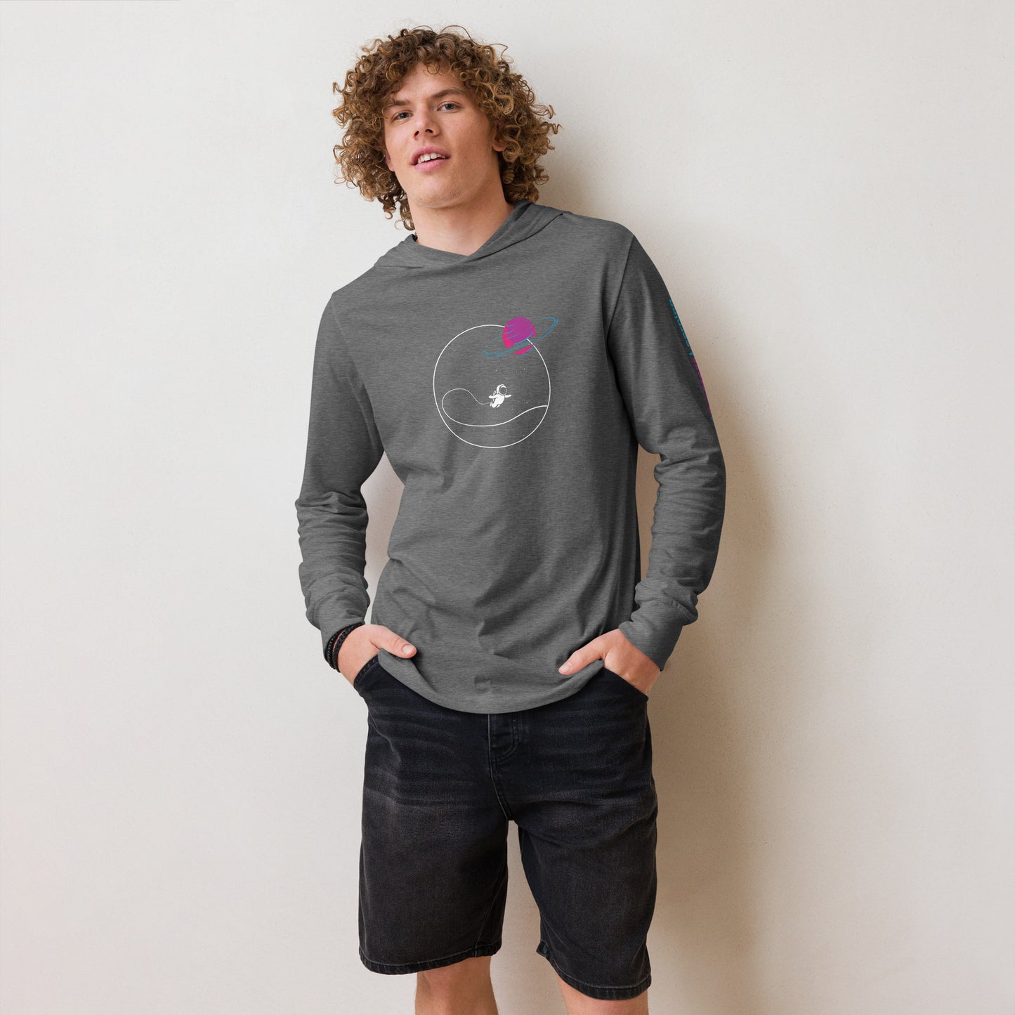 Progress Learning Space Hooded long-sleeve tee