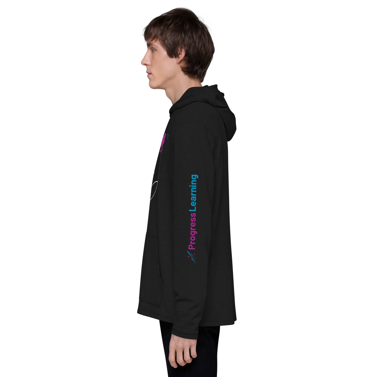 [Progress Learning] Unisex Lightweight Hoodie, Logo on Sleeve