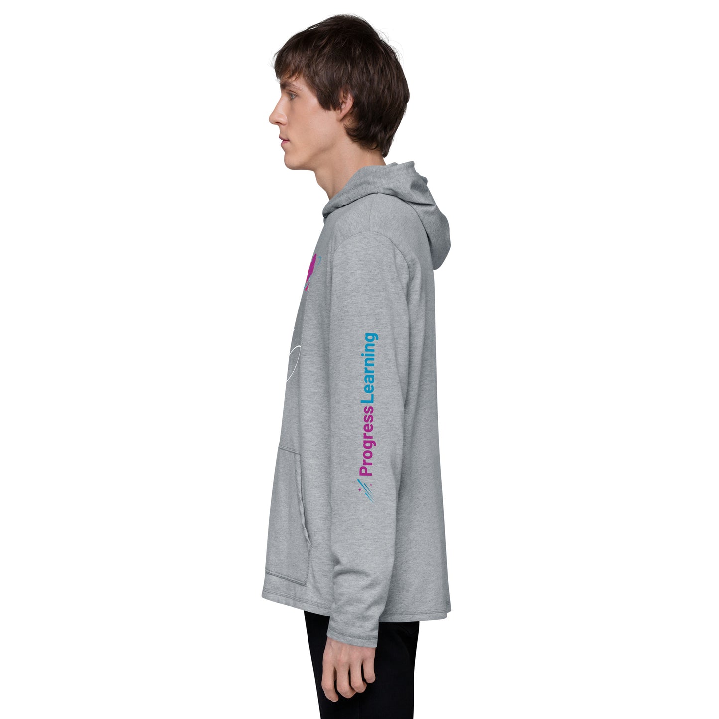 [Progress Learning] Unisex Lightweight Hoodie, Logo on Sleeve